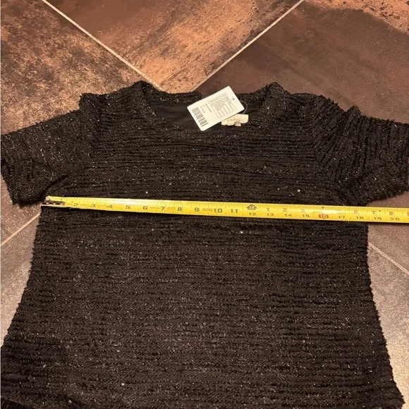 Anthropologie Deletta holiday top with feathers - M - Picture 3 of 6